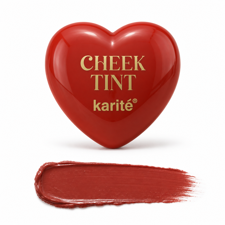 رژگونه کرمی و تینت گونه کاریته (karité) مدل قلبی